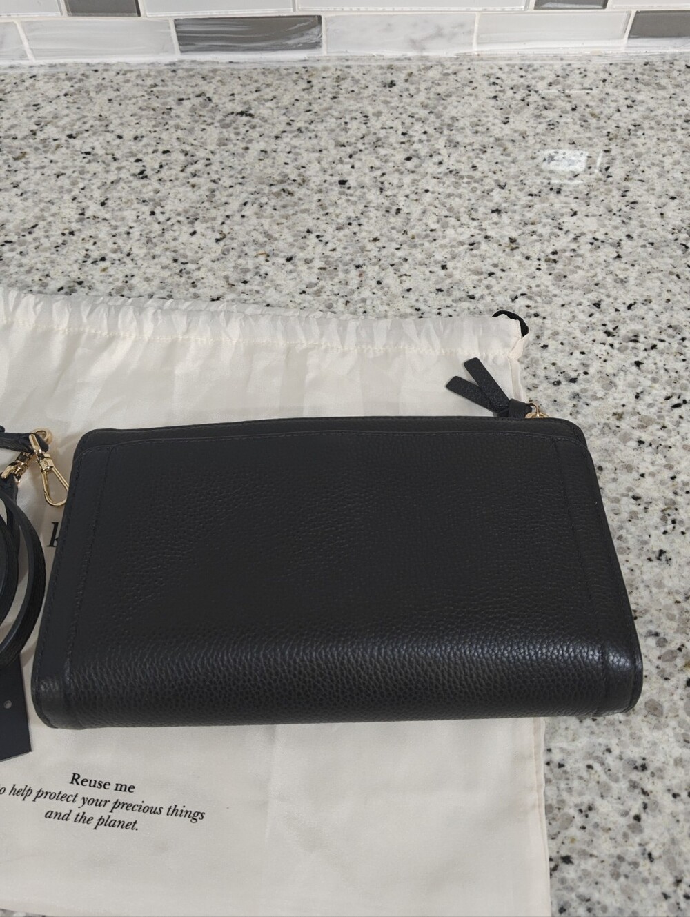 Kate spade pebbled leather crossbody bag (Black) - Picture 10 of 12